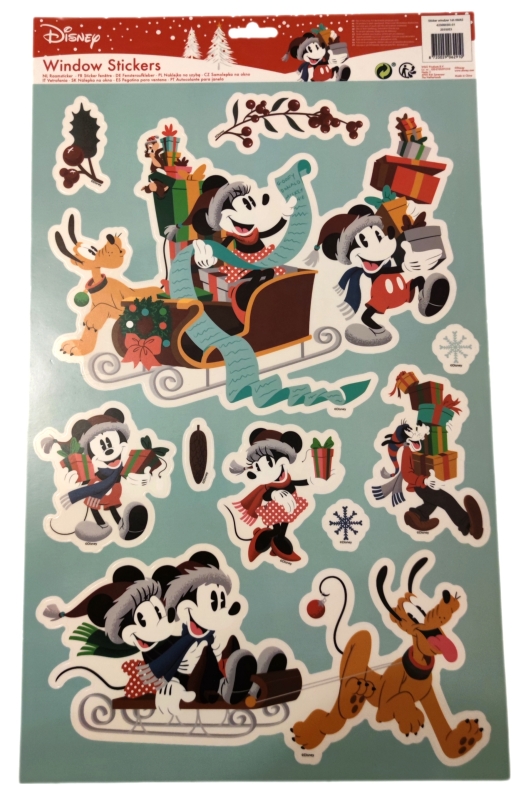 Fensterbilder mit dem Motiven von Minnie und Mickey